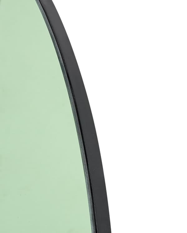 Väggspegel Grön Glas och MDF 80 cm Rund Modern Väggdekor