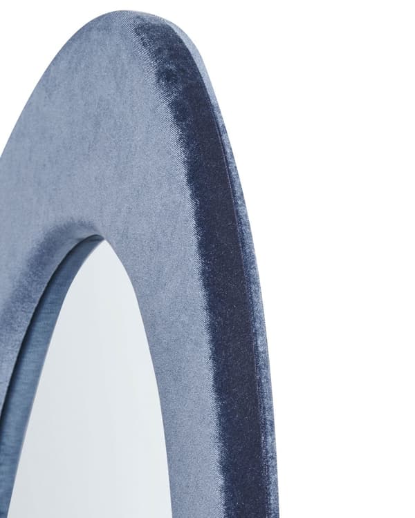 Vægspejl Hvid MDF-ramme Glas 53 x 89 cm Uregelmæssig form Dekorativt vægmonteret accentstykke Moderne stil