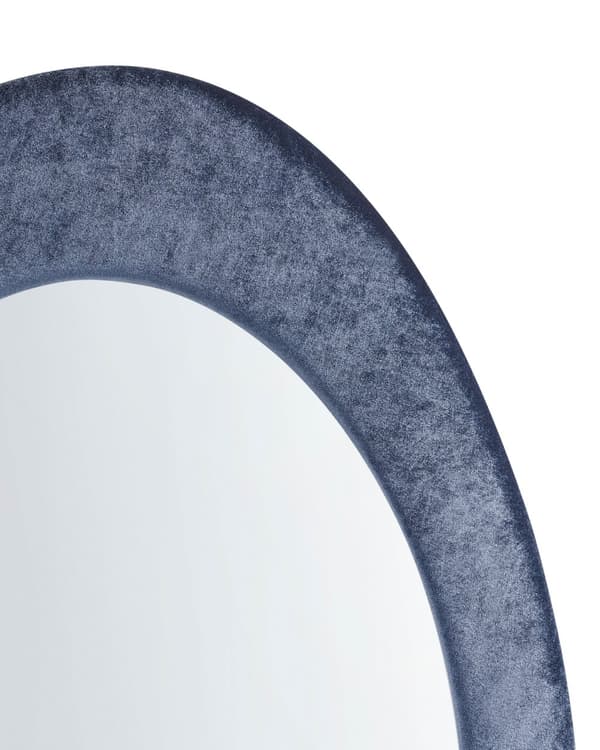 Vægspejl Hvid MDF-ramme Glas 53 x 89 cm Uregelmæssig form Dekorativt vægmonteret accentstykke Moderne stil