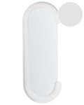 Miniatyrbillede 1 af 7: Vægspejl Hvid MDF-ramme Glas 54 x 158 cm Uregelmæssig form Dekorativt vægmonteret accentstykke Moderne stil