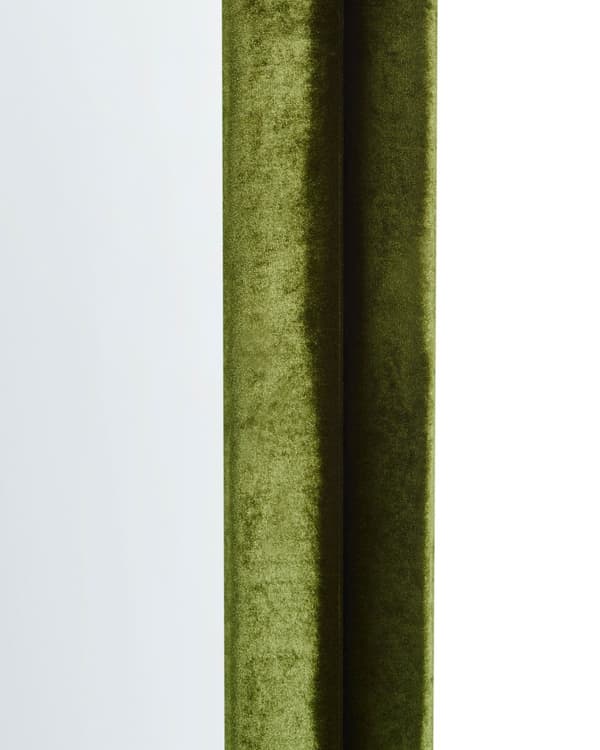 Vægspejl mørkeblå MDF-ramme glas 60 x 160 cm uregelmæssig form moderne stil dekorativ hængende dekoration