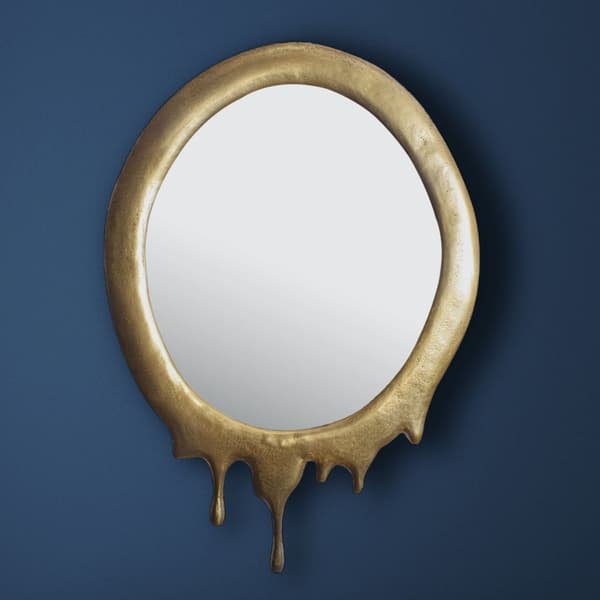 Rootz Oval vægspejl - Unikt spejl - Dekorativt spejl - Håndlavet design - 50 cm x 71 cm x 3 cm