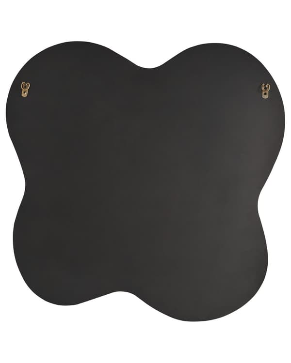 Vægspejl Lyserød 72 x 79 cm Dekorativ Asymmetrisk Spejl til Væg Dekoration Bølget Entrespejl Moderne Blomst Design