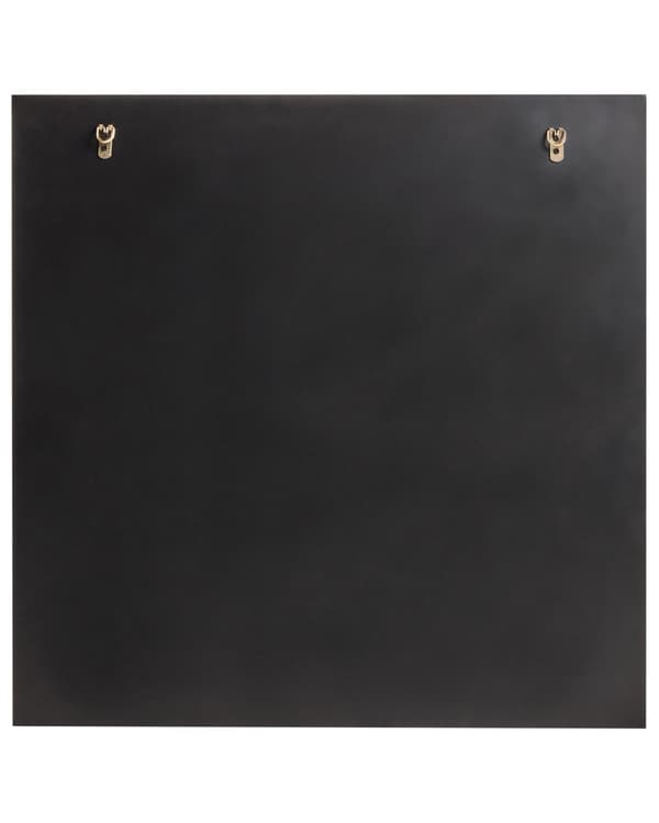 Vægspejl Glas 80 x 80 cm Dekorativ Firkantet Spejl til Væg Dekoration Krakeleret Mønster Entrespejl Moderne Design