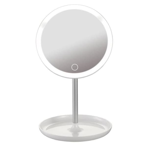 Kosmetiskt spegel - PLATINET - PMLY7W - LED 24 - Batteri 600mAh - Justerbar vinkel 180°