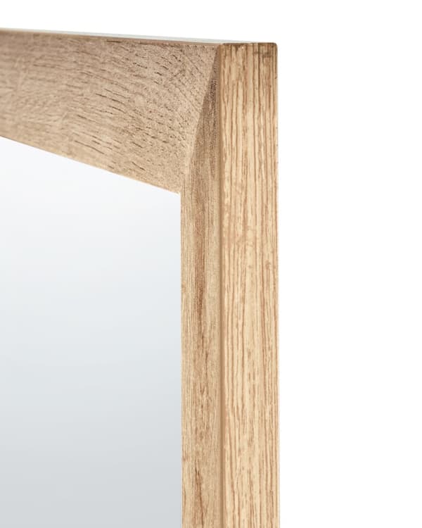 Vægspejl Light Wood Spånplade Rattan 60 x 60 cm Firkantet Dekorativt tilbehør Skandinavisk stil