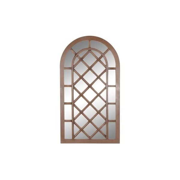 väggspegel trä MDF avskrapad (90 x 3,5 x 160 cm)