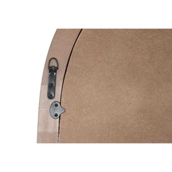 väggspegel trä MDF avskrapad (90 x 3,5 x 160 cm)
