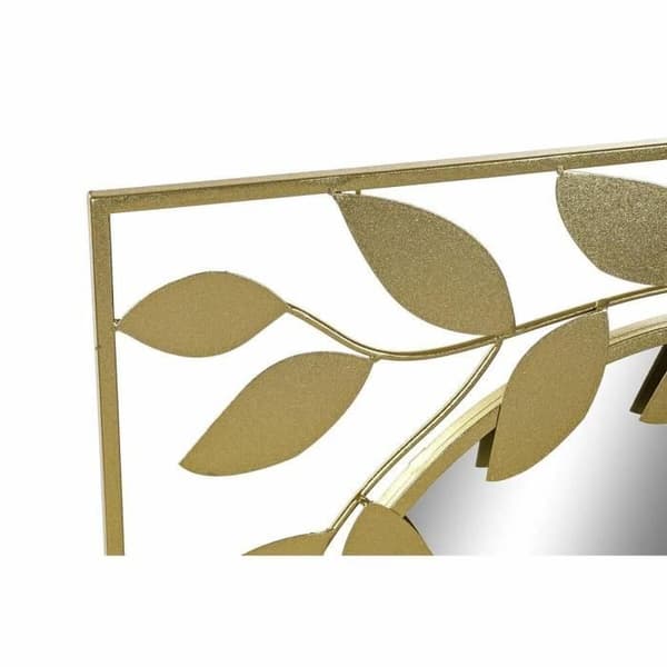 väggspegel guld spegel lager metall (120 x 2,5 x 120 cm)