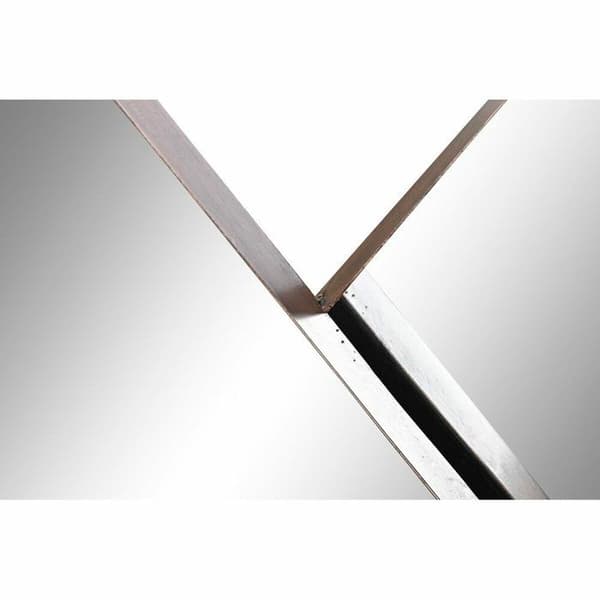 svart metall väggspegel (110 x 6 x 70 cm)