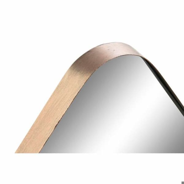 svart metall väggspegel (110 x 6 x 70 cm)