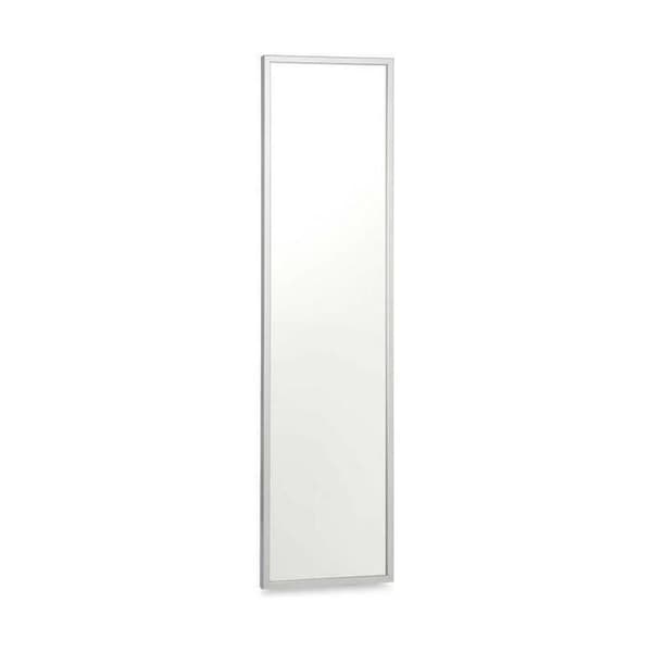 väggspegel 30 x 120 cm silver mdf trä (2 enheter)
