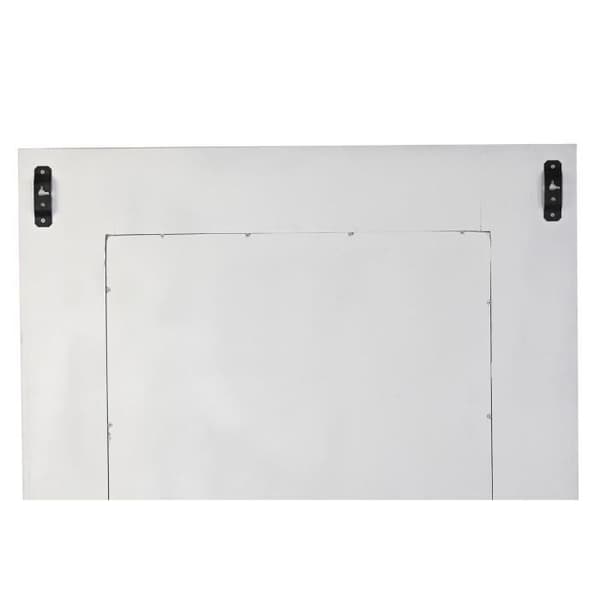 väggspegel vit mangoträ moderna romber (154 x 4 x 94 cm)