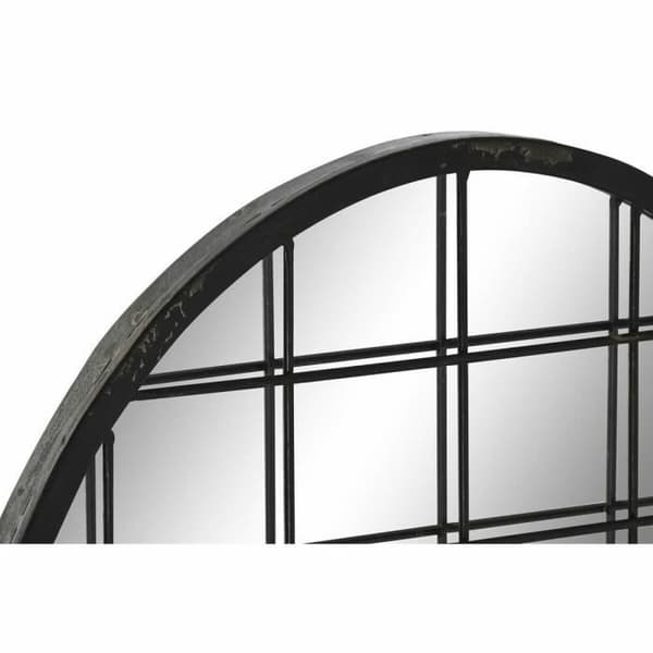 svart metall väggspegel (47,5 x 2,3 x 70 cm)