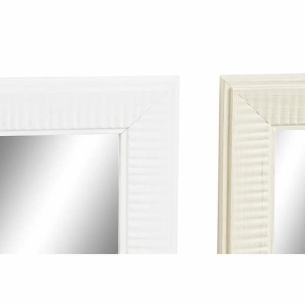 väggspegel 56 x 2 x 76 cm naturglas gråbrun vit polystyren (4 st)