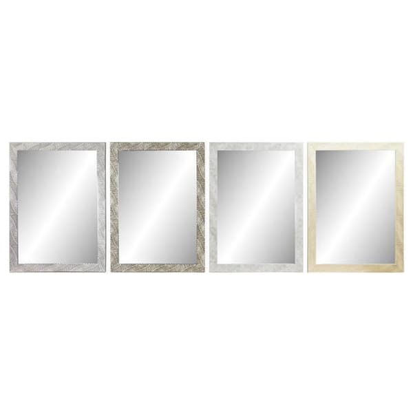 väggspegel 70 x 2 x 97 cm tropiskt polystyrenglas växtblad (4 stycken)