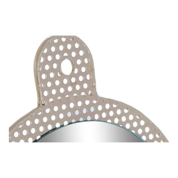 DKD Home Decor Metall Glasväggspegel (2 st) (22 x 1,5 x 40 cm)