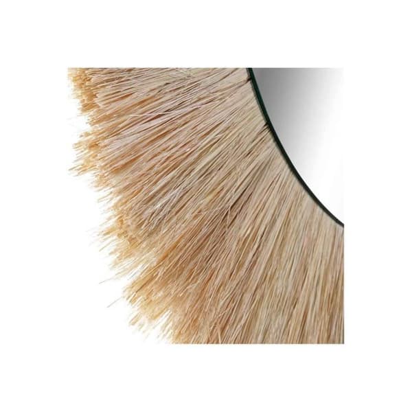 JUTE SPEGEL MED FRANSAR NATURLIG FÄRG 70X3 Unico