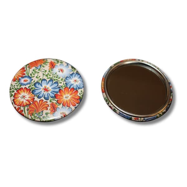 Spejl folkemusik Opole blomster beige