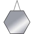 Miniatyrbild 5 av 5: Spegel - Atmosphera - Set om 3 - Hexagonal - Metall - Svart
