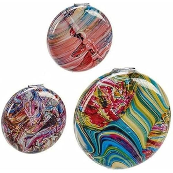 Fickspegel - BIGBUY HOME - Abstrakt - Rund - 8 cm - 12 enheter