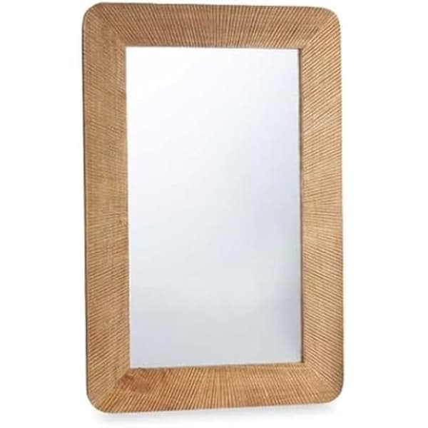 Väggspegel - PRESENTDEKOR - Ränder - Mangoträ - 90 x 60 cm - Modern stil