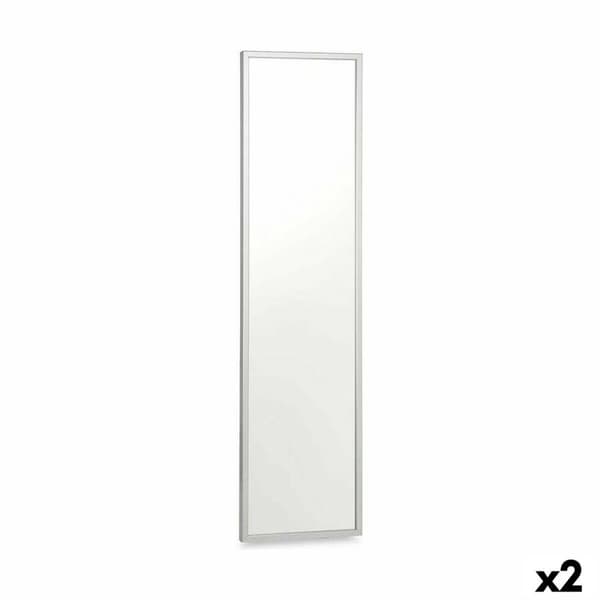 Vægspejl 82705 Sølvfarvet 30 x 120 cm Rektangulær (2 enheder)