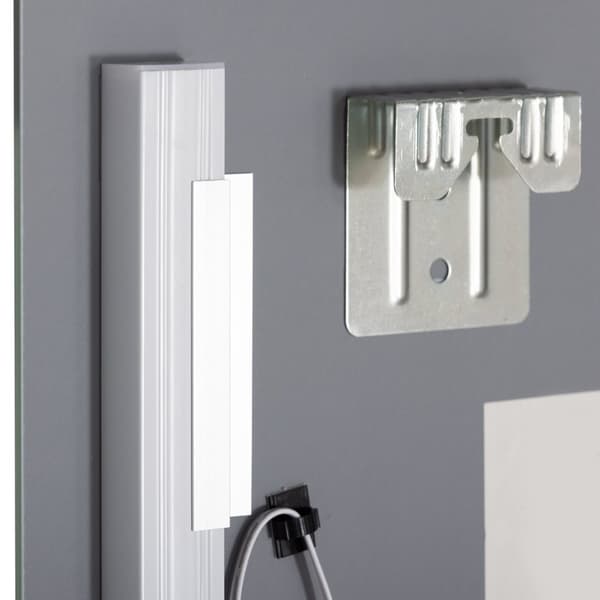 Rootz badeværelse spejl med LED -belysning - oplyst væg spejl - LED Vanity Mirror - Touch Switch - 50L x 12W x 70H cm