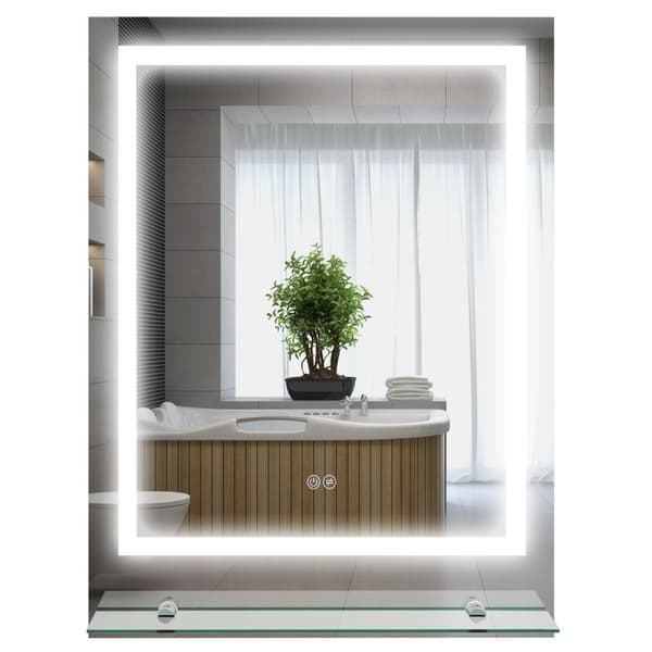 Rootz badrumspegel LED -belysning - upplyst spegel - upplyst fåfänga - anti -dimfunktion - 70 cm x 50 cm