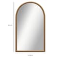 Miniatyrbillede 3 af 7: Rootz Arch Wall Mirror - Dekorativt spejl - Elegant Wall Accent - Shatter Protection - 110 cm x 65 cm