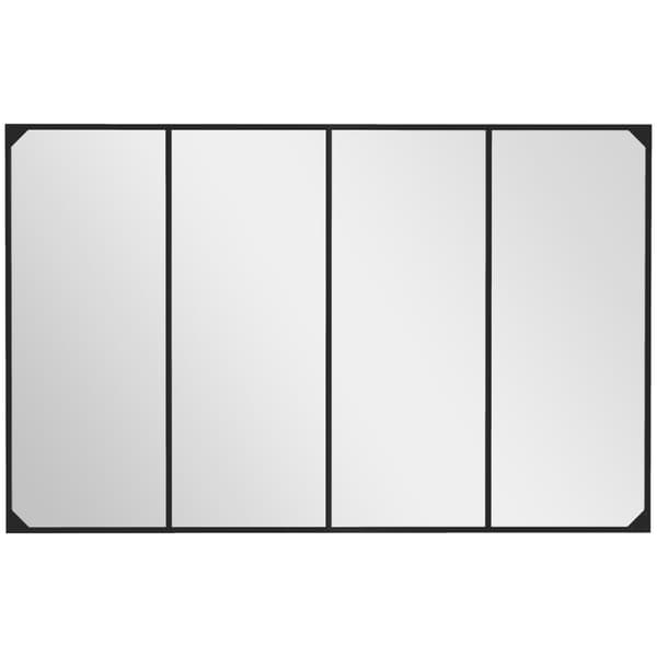 Rootz Verrière Wall Mirror - Industrial Mirror - Dekorativt spejl - lyser værelser - 109 cm x 2 cm x 69 cm