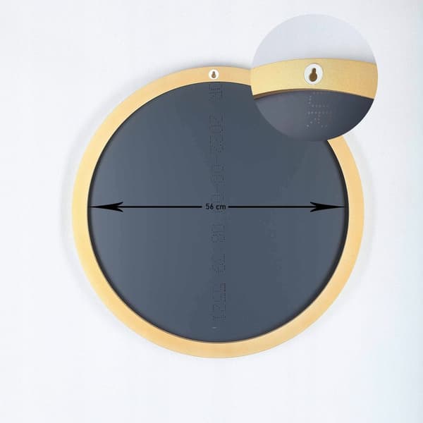 Rund vägg spegel loft 60cm guld ART