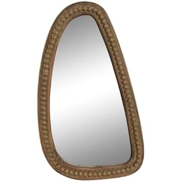 Väggspegel - HOME ESPRIT - Brun - Kolonialt trä - 60 cm - Modern stil