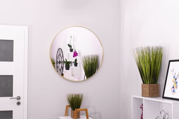 Spegel 80cm guldram