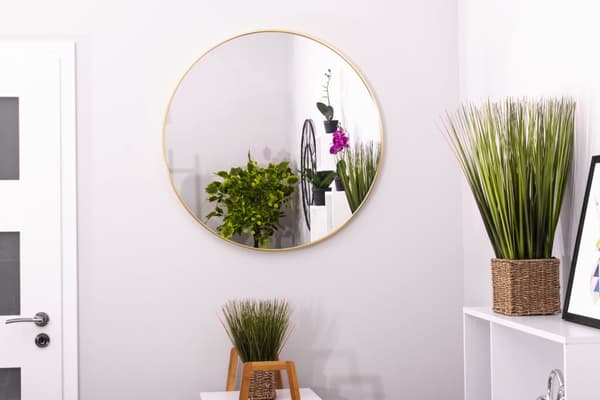 Spegel 80cm guldram