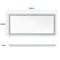 Miniatyrbild 2 av 2: LED Badrumsspegel, Justerbar Ljusstyrka, Duggfri Funktion,1200x600MM