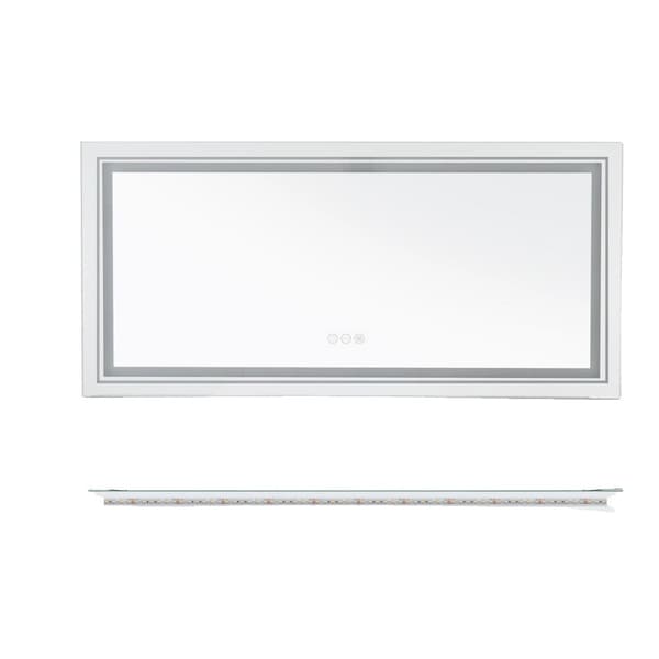 LED Badrumsspegel, Justerbar Ljusstyrka, Duggfri Funktion,1200x600MM