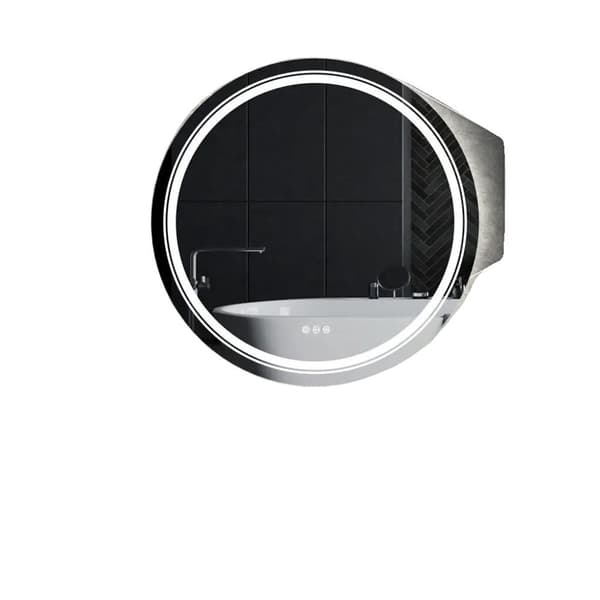 LUVODI Smart Illuminate LED Spejl, Rund Form, Duggfri Funktionalitet,80 cm (32 tommer)