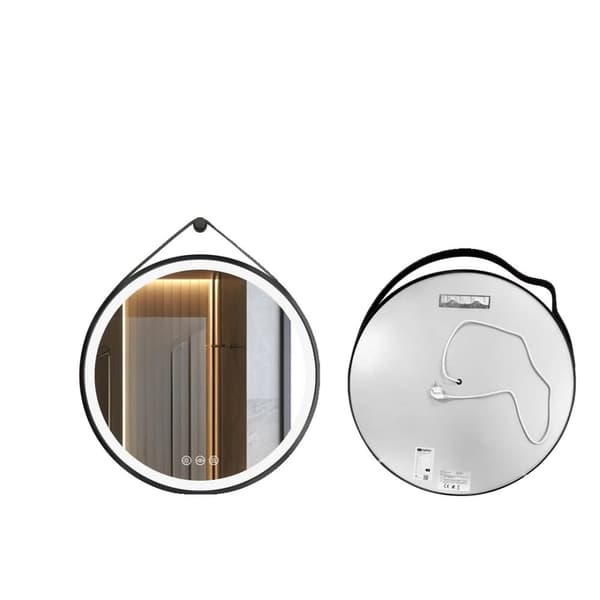 LUVODI LED Badeværelsesspejl, Berøringssensor Kontroller, Anti-Dug Funktion,60 cm (24 tommer), Aluminium