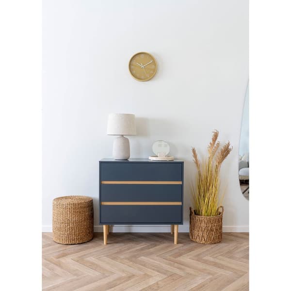 Bordspejl speil til bord Ø18 cm beige travertin.