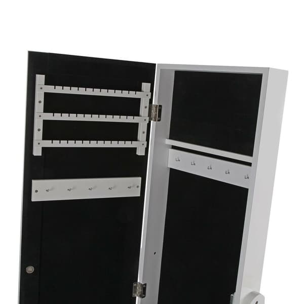 Väggspegel Versa Vit Speglar Trä MDF 35 x 153 x 35,2 cm Smyckeskrin med ben