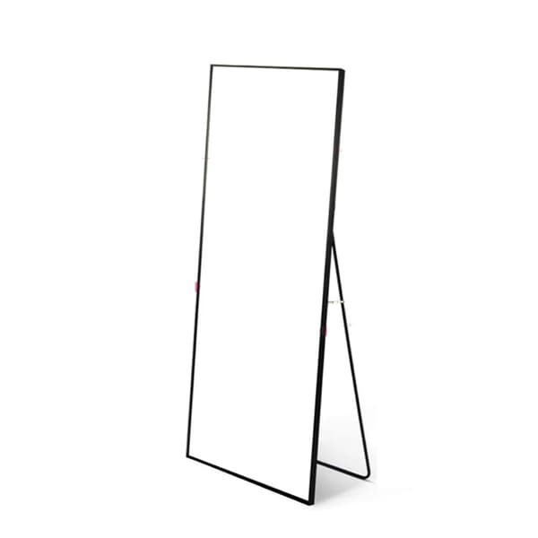 Koko pituuden peili, koko 150x40 cm, musta alumiiniseoskehys,musta 150x40cm