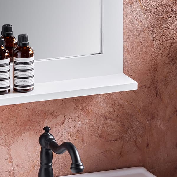 Rootz Wall Mirror Shelf - Badrumshylla - Förvaringsställ - Tidlös design - 38x54x9cm