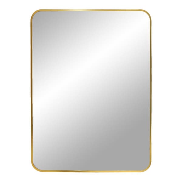 Rootz Madrid Mirror - Wall Mirror - Vintage Mirror - Elegant mässingsfinish - 50x70 cm - Tidlös stil