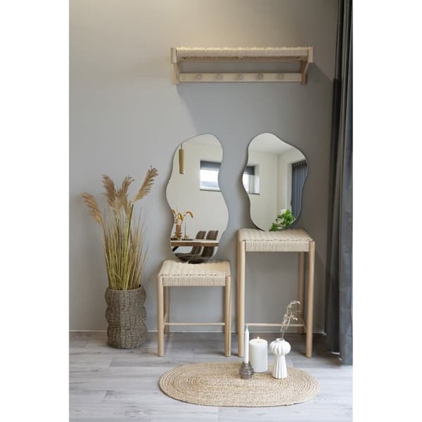 Rootz Organic Mirror - koristeellinen lasi - taiteellinen heijastin - parantaa tilaa - 40 cm x 60 cm x 0,5 cm