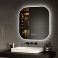 Miniatyrbild 3 av 9: EMKE LED Badrumsspegel 60x60 cm, Touch, Immafri, Justerbar Ljus, Dimmbar, Minnesfunktion, Energieffektiv, IP44