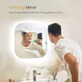 Miniatyrbild 6 av 9: EMKE LED Badrumsspegel 60x60 cm, Touch, Immafri, Justerbar Ljus, Dimmbar, Minnesfunktion, Energieffektiv, IP44
