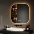 Miniatyrbild 2 av 9: EMKE LED Badrumsspegel 60x60 cm, Touch, Immafri, Justerbar Ljus, Dimmbar, Minnesfunktion, Energieffektiv, IP44