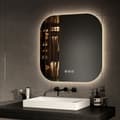 Miniatyrbild 1 av 9: EMKE LED Badrumsspegel 60x60 cm, Touch, Immafri, Justerbar Ljus, Dimmbar, Minnesfunktion, Energieffektiv, IP44