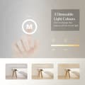 Miniatyrbillede 6 af 8: EMKE LED-spejl 70 cm – 3 farvetilstande, dæmpbar, touch-kontrol, sort ramme, IP44, hukommelsesfunktion